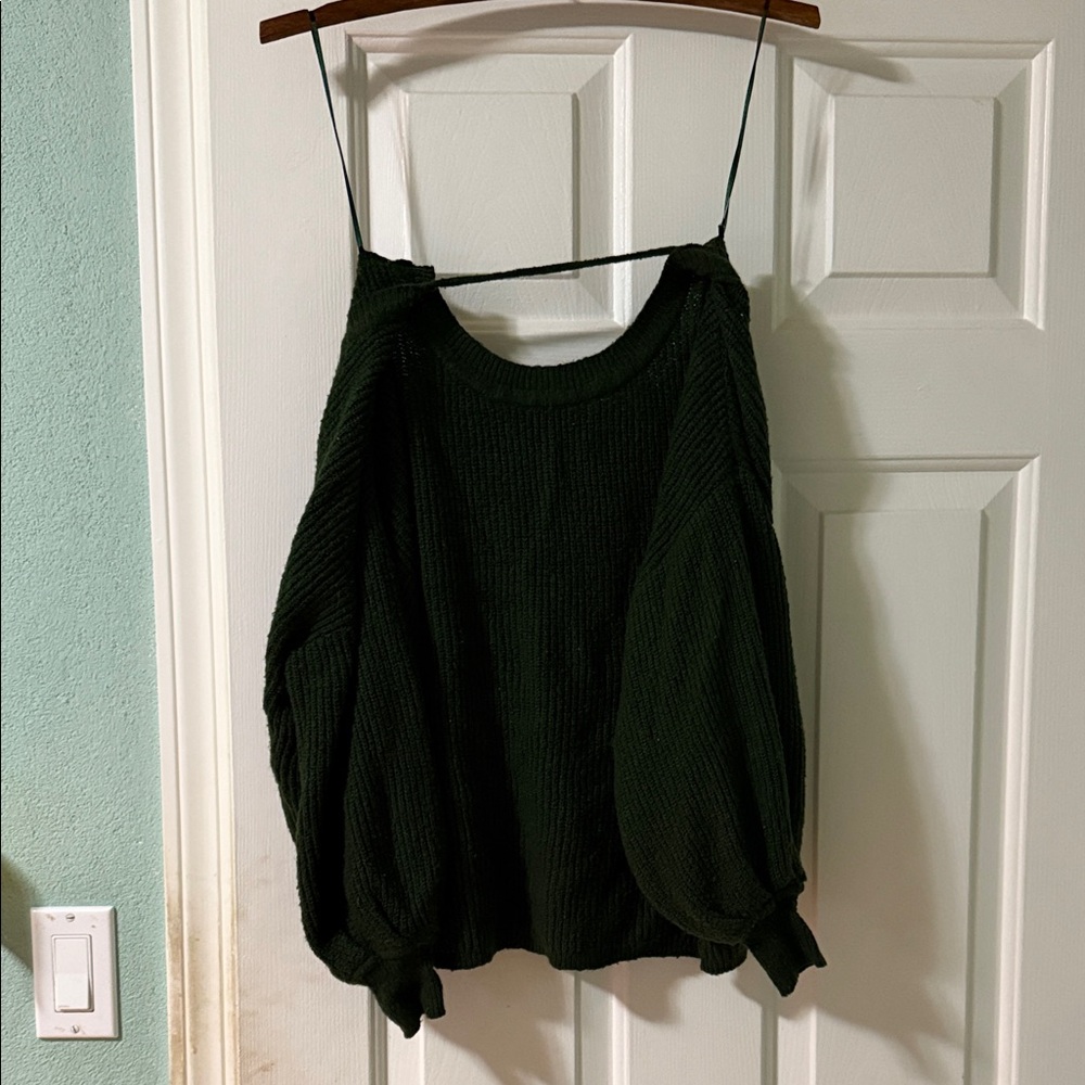 (Monk & Iou) PLENTY Dark Green Sweater (M)